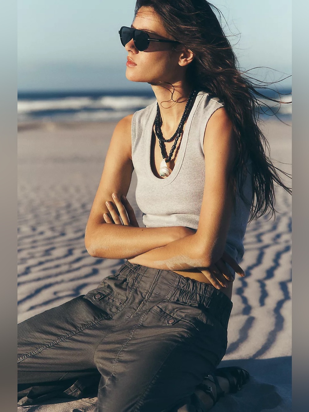 NWT Size XS - Anthropologie Pilcro Cotton Crop Parachute Pants (NWT US$ 148)